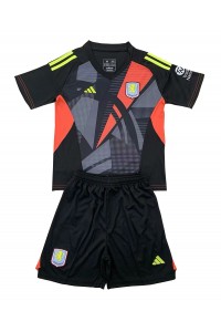 Fotbalové Dres Aston Villa Brankářské Dětské Venkovní Oblečení 2024-25 Krátký Rukáv (+ trenýrky)